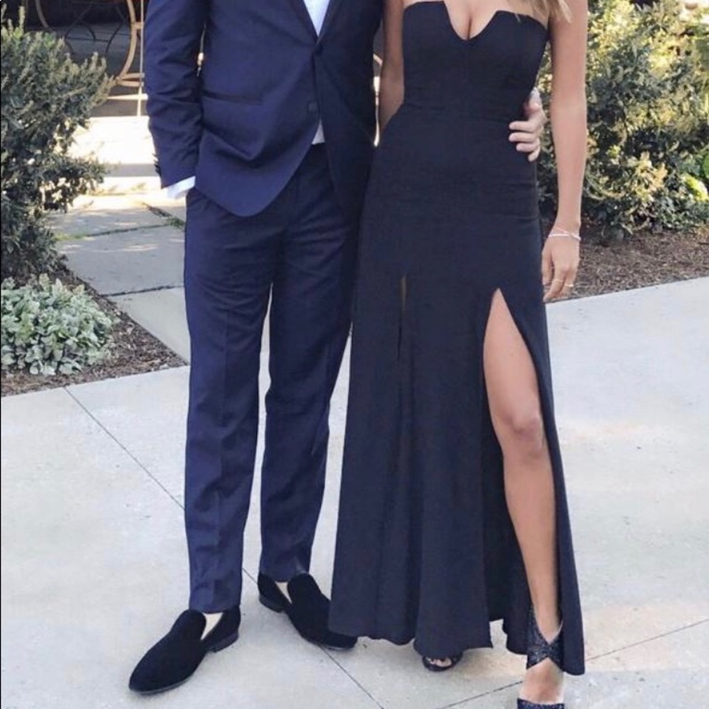 Custom made High Slit dress formal gown 0, 2